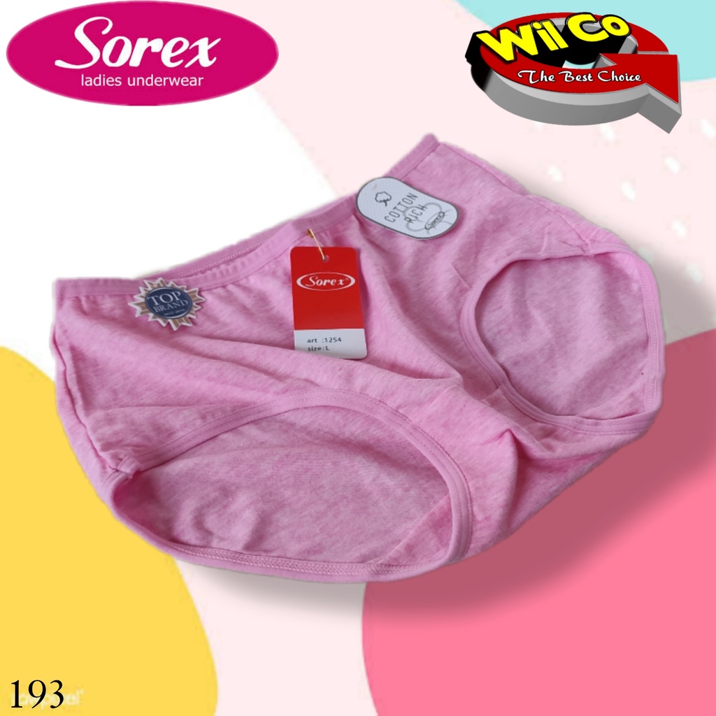 K193 - (Harga Per 1 Potong) CELANA DALAM WANITA PAKAIAN DALAM PAKAIAN WANITA CD SOREX MEDIUM SIZE M - XL