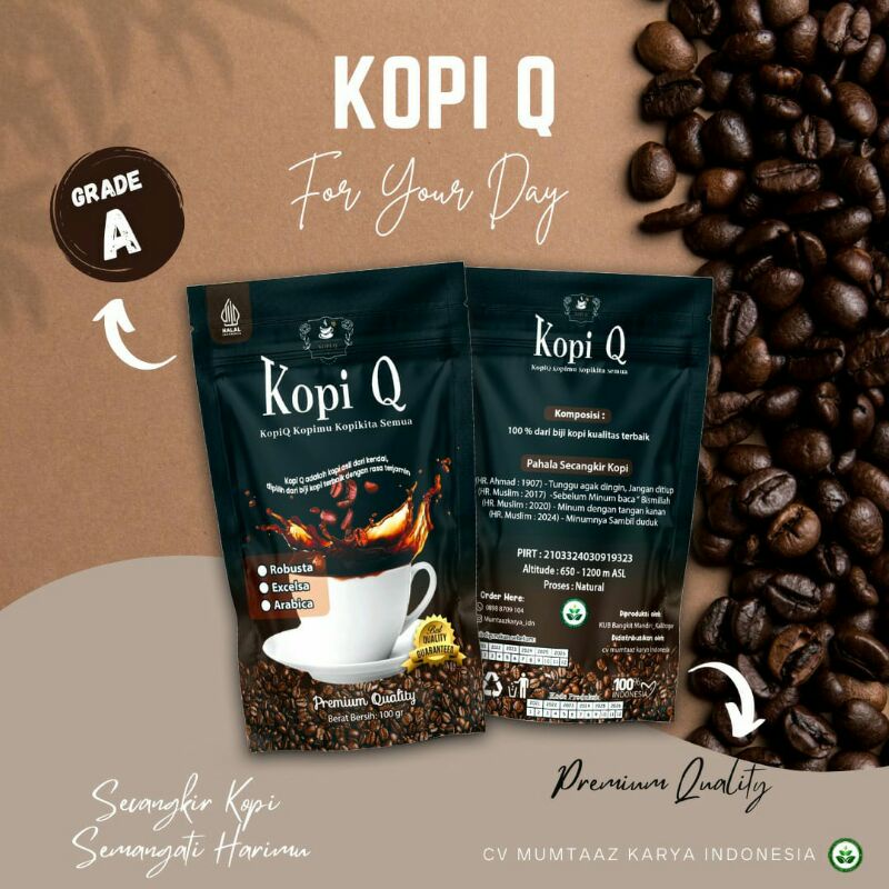 

Kopi Robusta Grade A Premium 100 gram