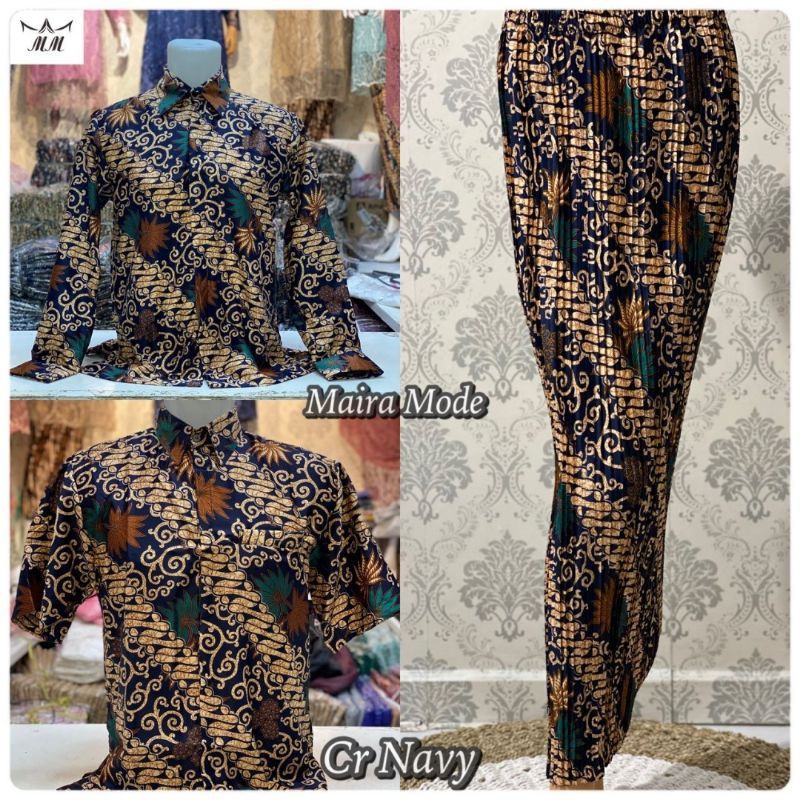kemeja batik couple rok batik/couple batik /batik pasangan