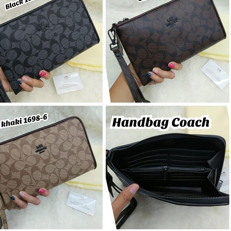 Paling Murah CLUTCH COACH ( KUALITAS SUPER PREMIUM ) HANDBAG WANITA PRIA 169-8 Res L