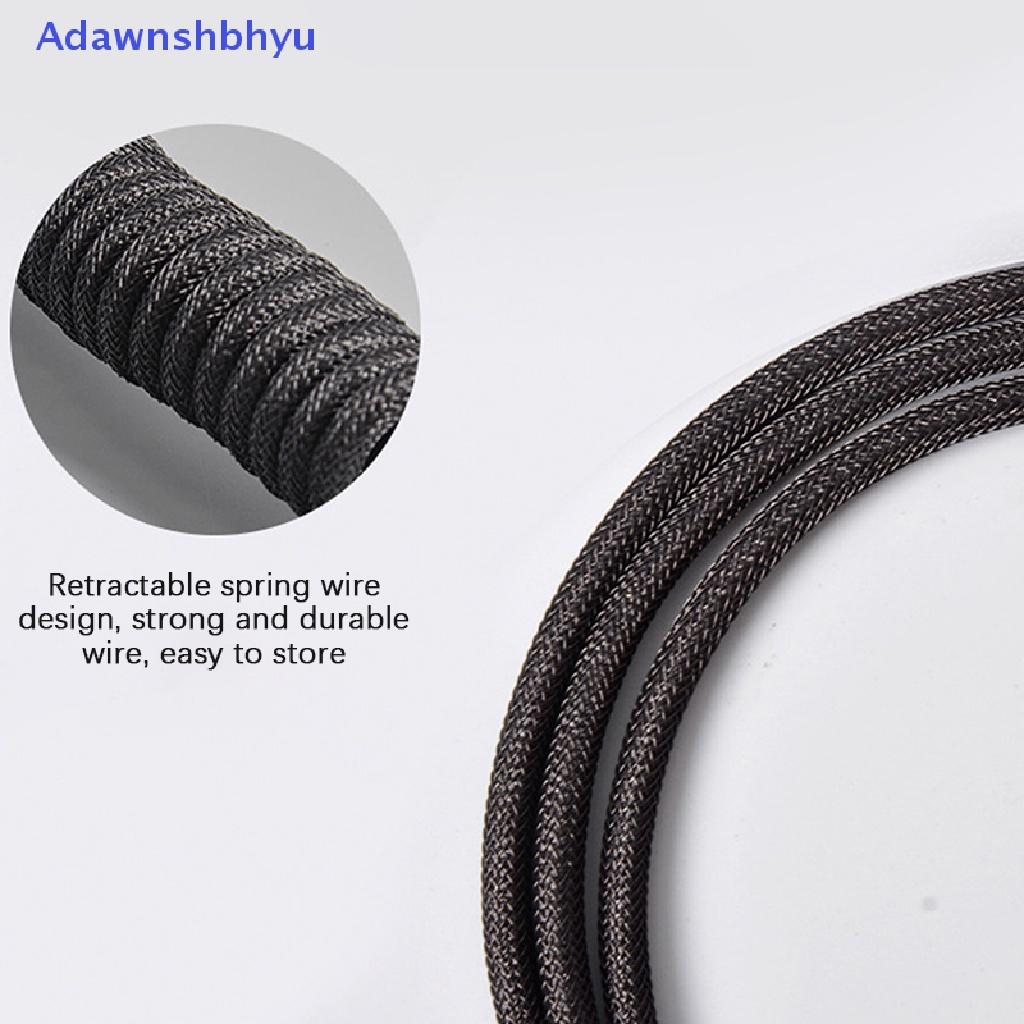 Adhyu Type-C Keyboard USB TypeC Kabel USB Keyboard Mekanik Coiled Aviator Wire 1.5m ID
