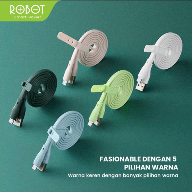 ROBOT RGM100 MICRO V8 KABEL DATA ROBOT KABEL USB MICRO FAST CHARGING