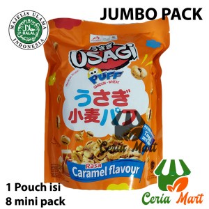 

Snack Gandum Usagi Wheat Puff Jumbo Pack Pouch isi 8 Mini Pack