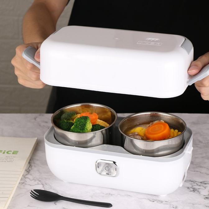 Kotak Makan Pemanas Elektrik Electric Lunch Box Stainless