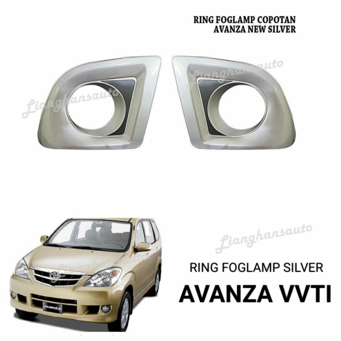 Cover Ring Foglamp Avanza Lama Silver #Original