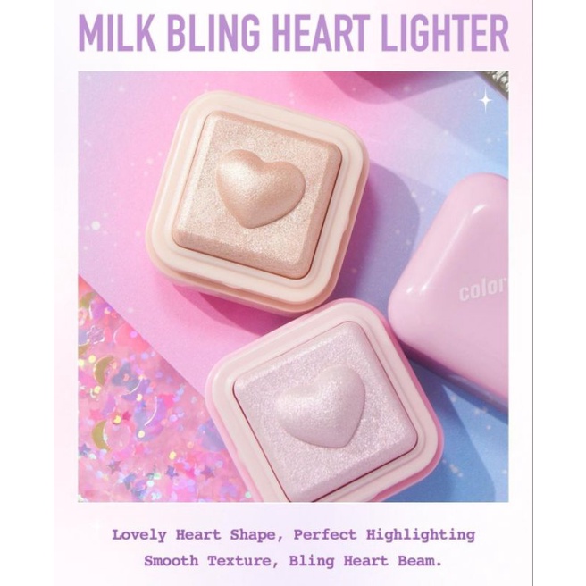 COLORGRAM Milk Bling Heartlighter Highlighter High Lighter