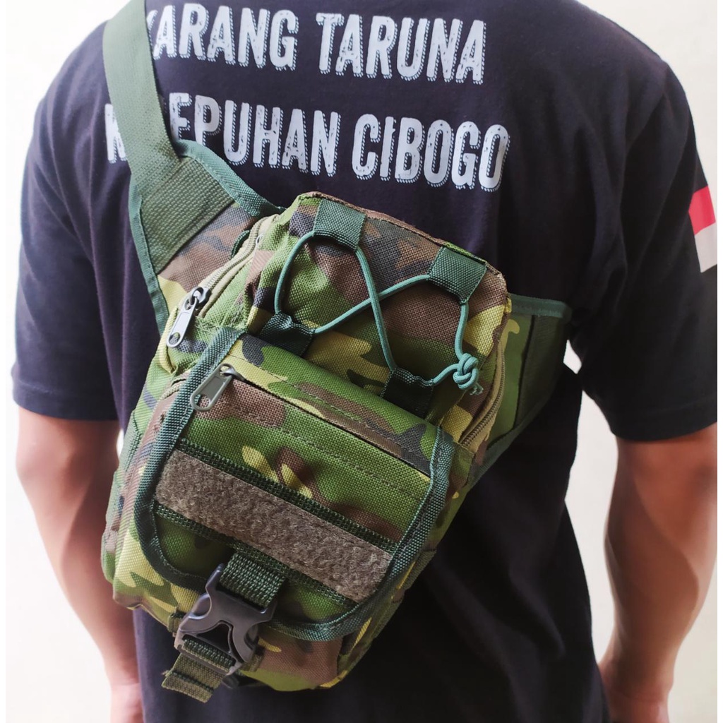 Slempang Army TACTICAL KIA Paha ( HARGA GROSIR ) Tas Pria Wanita Model Slingbag Paha dan Pinggang