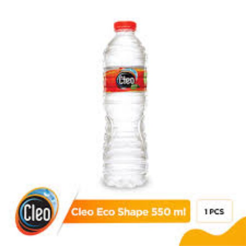 

Cleo air minum mineral 550 ml (1 pack =24botol ) GOJEK /GRAB ONLY