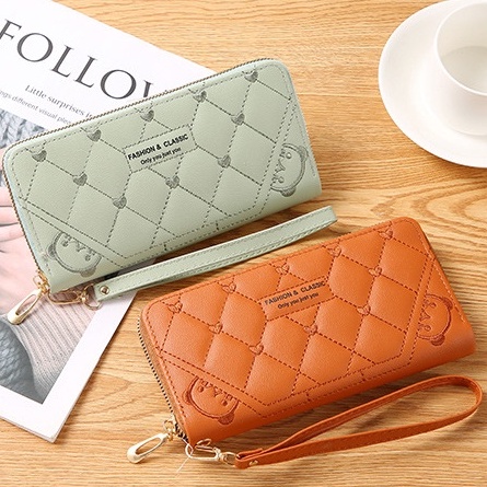 Dompet Panjang Wanita Import Dompet Cewek Kekinian Murah Fashion Korea Style D81
