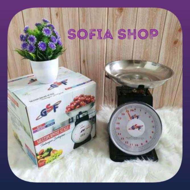 Jw Terlaris  Timbangan Gsf 20Kg & 15Kg Timbangan Duduk Besi