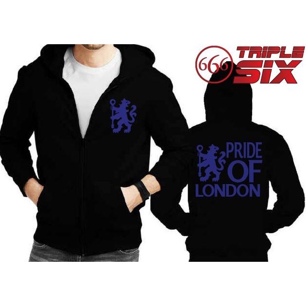 Jaket Hoodie zipper - Chelsea FC - BLACK