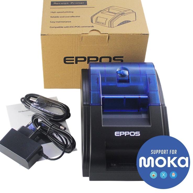 Ready Printer Thermal EPPOS 58mm EP-RPP02 -USB BLUETOOTH [S-SL] free kertas cetak Bisa HP Resi shope