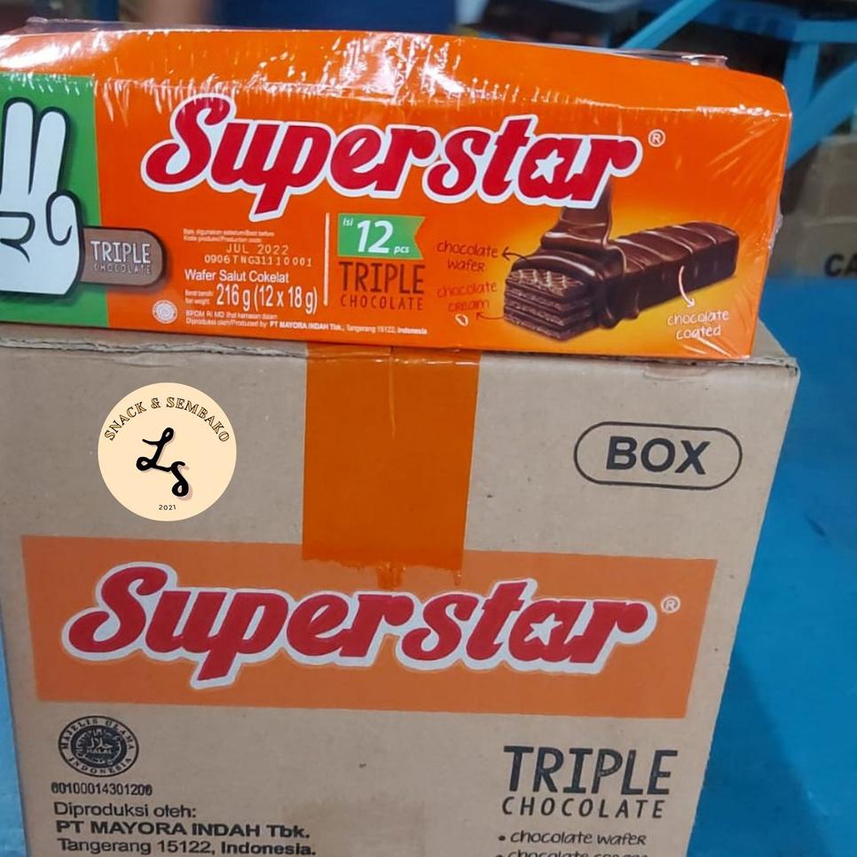 

[KODE PRODUK 8PVRP9650] Roma Superstar Triple Chocolate Isi 12 pcs @16gr