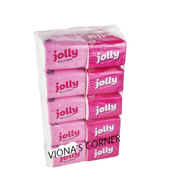 Tissue Tissu Tisu JOLLY POP UP 1 ball (10 pcs x 200 sheet)