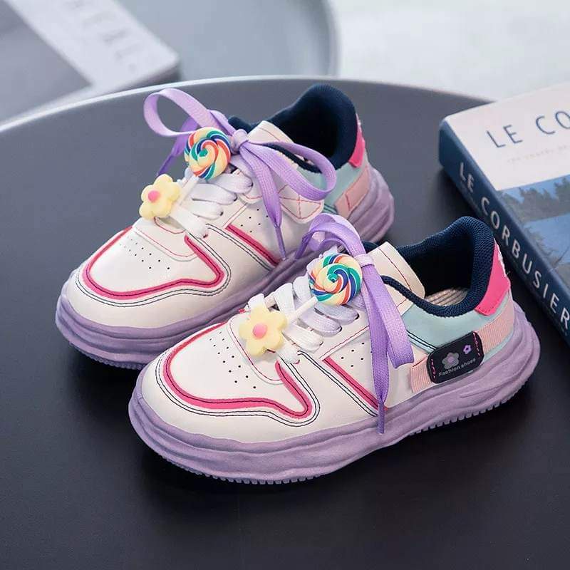 Sepatu Anak Perempuan Sporty Lollipop Colourful