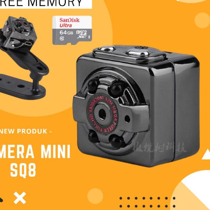 ユ Kamera mini Kamera Sq8 Kamera pngintai Kamera kecil Cctv mini ㄾ