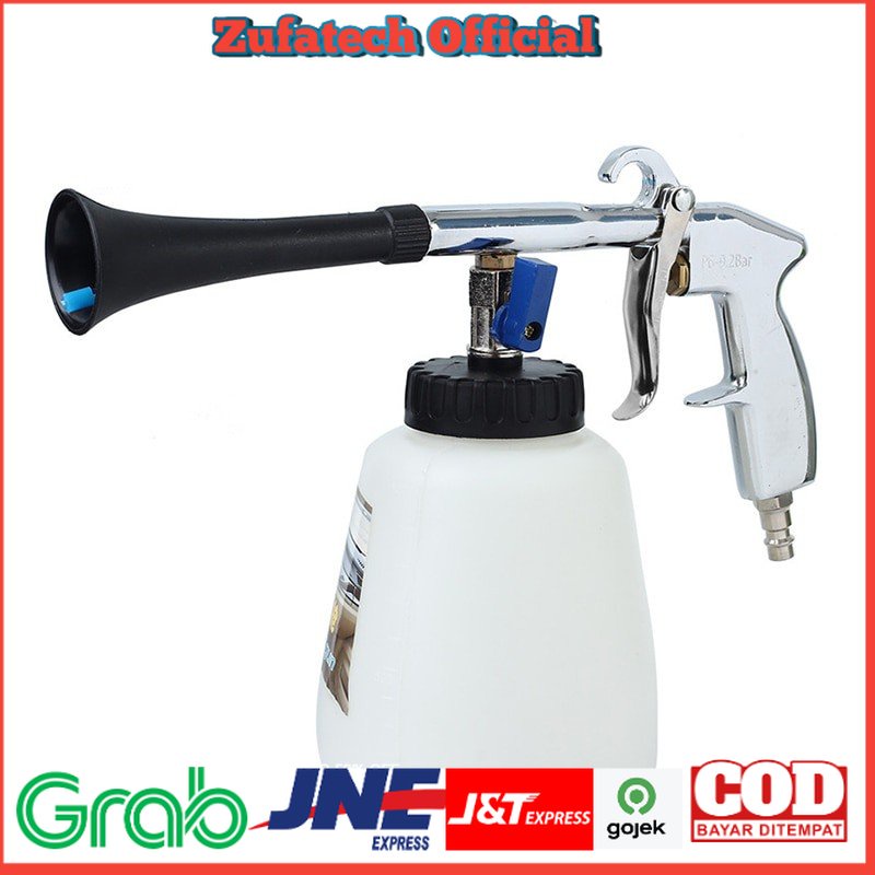 MALUOKASA Semprotan Pembersih Mobil Water Spray Tornado Pressure Gun Interior Eksterior - White