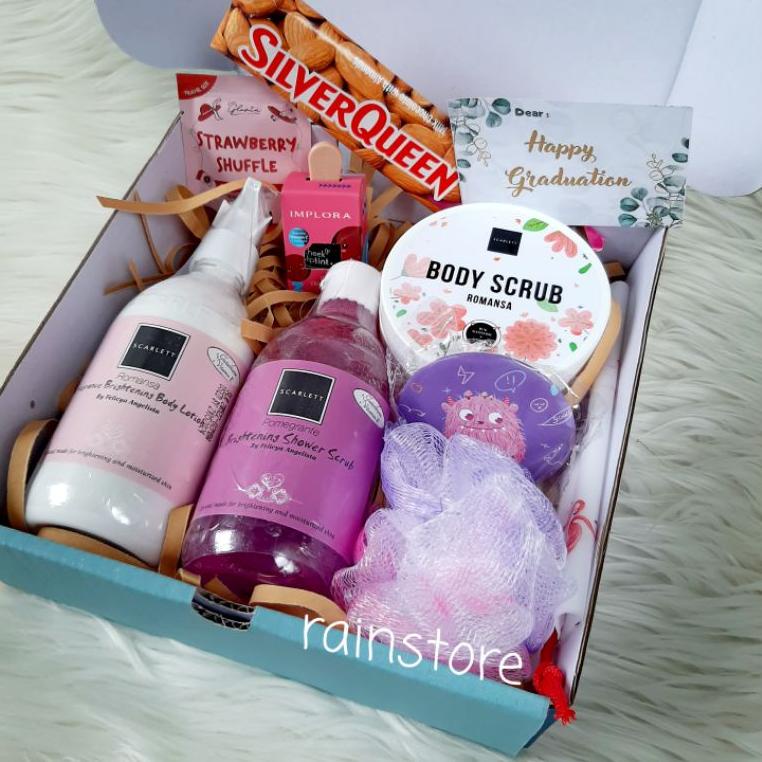 

[H-A8A] ㊚] HAMPERS GIFT BOX SCARLETT/HAMPERS BIRTHDAY/WEDDING/GRADUATION(BEBAS REQ VARIAN TULIS DINOTE)-pasti dikirim