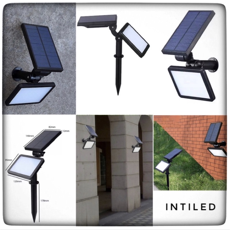LAMPU TAMAN LAMPU OUTDOOR SOLAR POWER TENAGA MATAHARI 48 LED