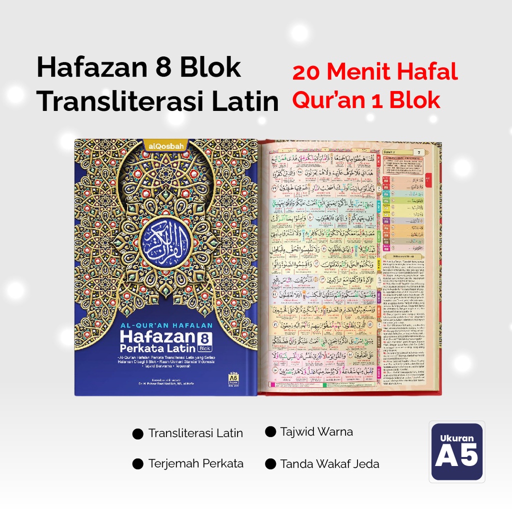 Al Quran Hafazan 8 Blok Transliterasi Latin A5