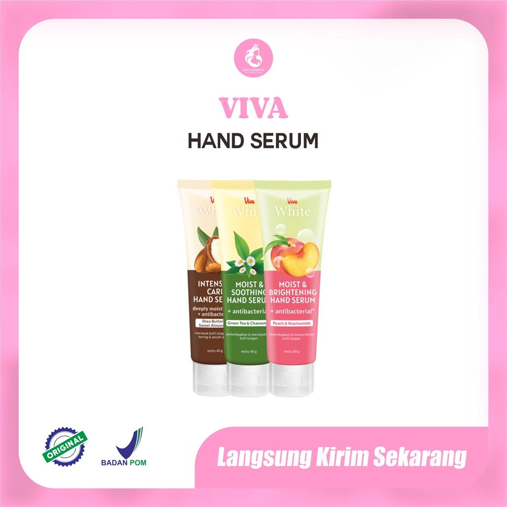 Viva White Hand serum+Antibacterial-40gr-Moist&amp;Soothing-Intensive Care-Moist&amp;nrightening