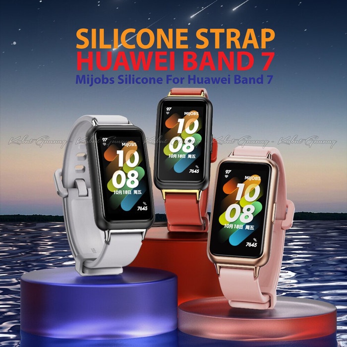 MIJOBS Silikon Strap Premium Mix Stainless Steel Huawei Band 7