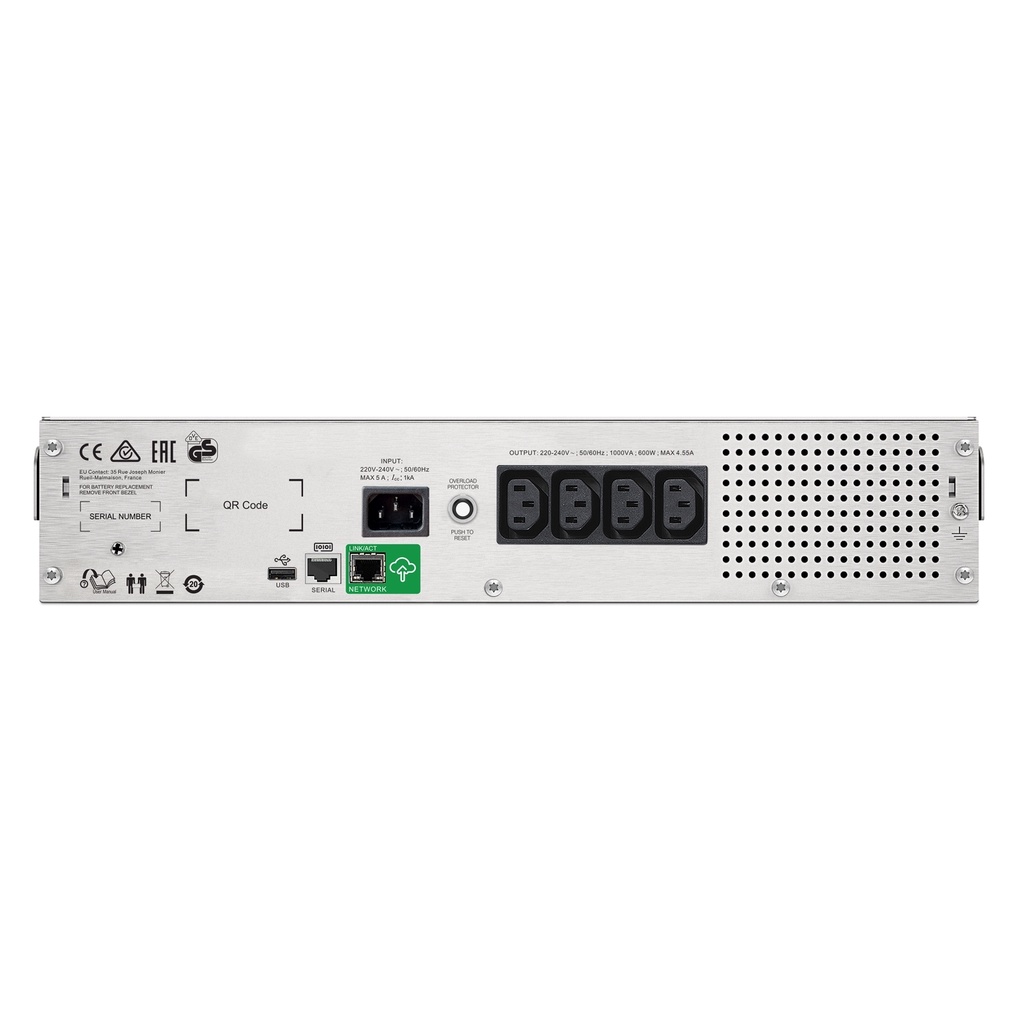 UPS APC SMC1500I-2UC 1500VA 900Watts LCD RM 2U 230V SmartConnect