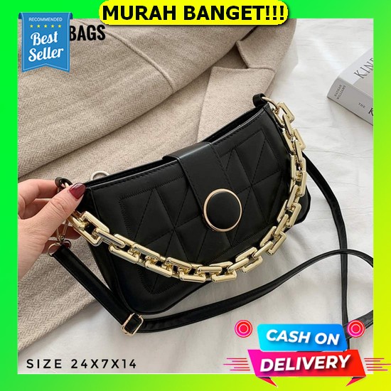 Tas Fashion Wanita Import 6615, Tas Selempang Wanita Kekinian & Unik, Sling Bag Wanita Simple & Fash