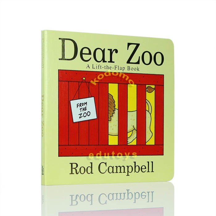 ✿ BISA COD✿ Dear Zoo by Rod Campbell,Buku Import Anak, Lift the Flaps Board Book