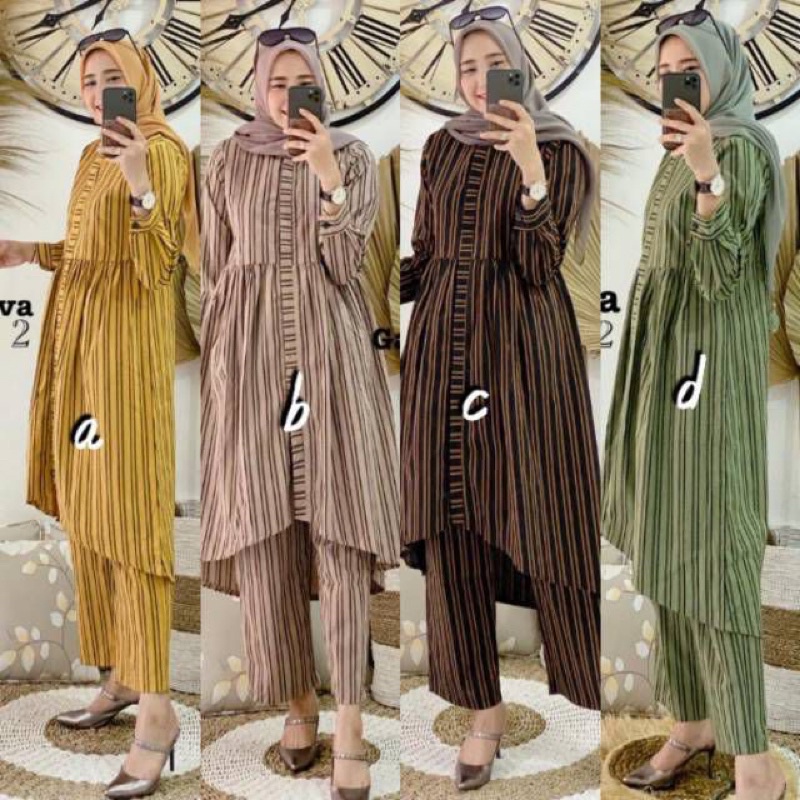 READY CARINNA SET (TUNIK + CELANA) BY GAGIL