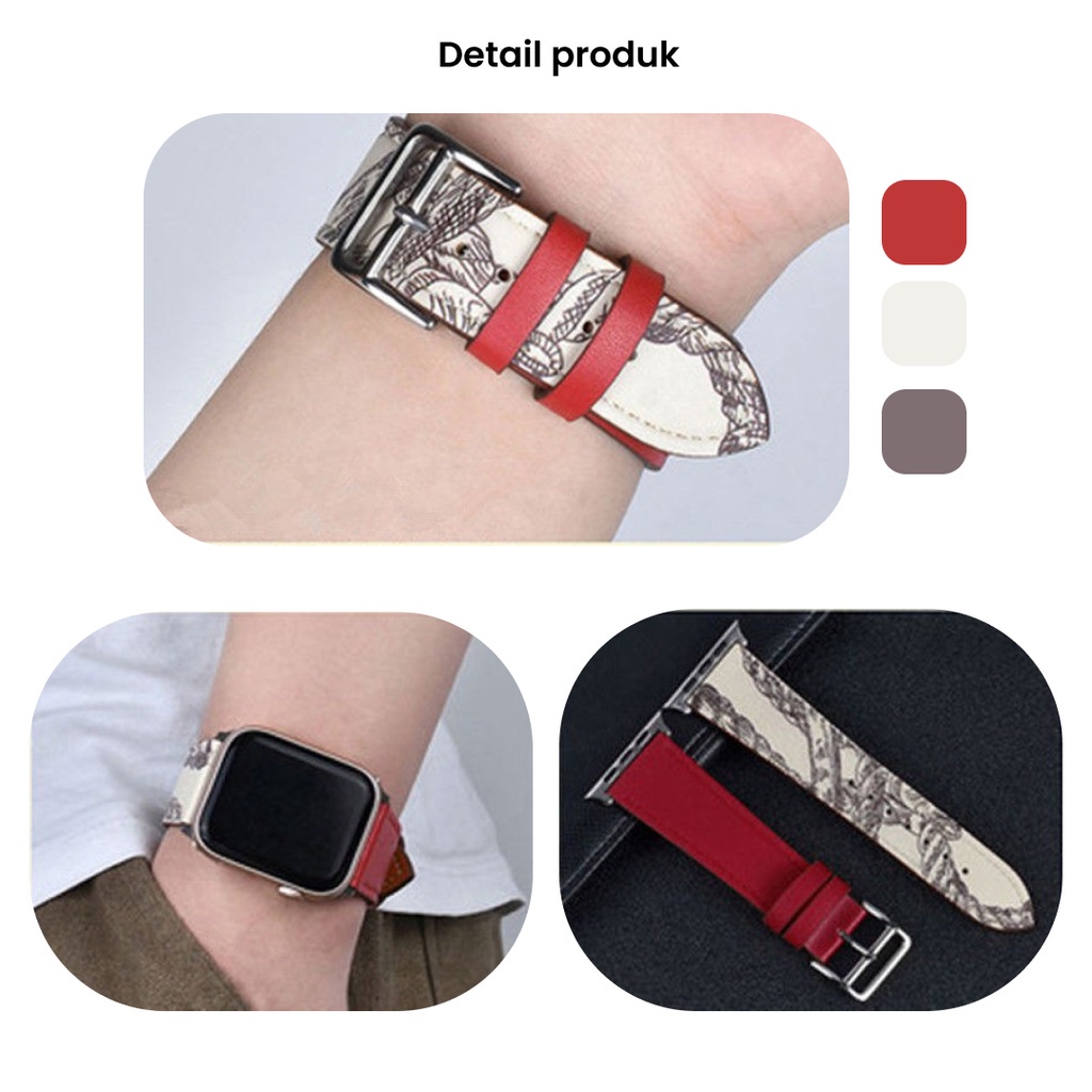 Leather Strap Apple Watch iWatch Replacement Band S7 41 mm 45 mm S6 5 4 3 2 1