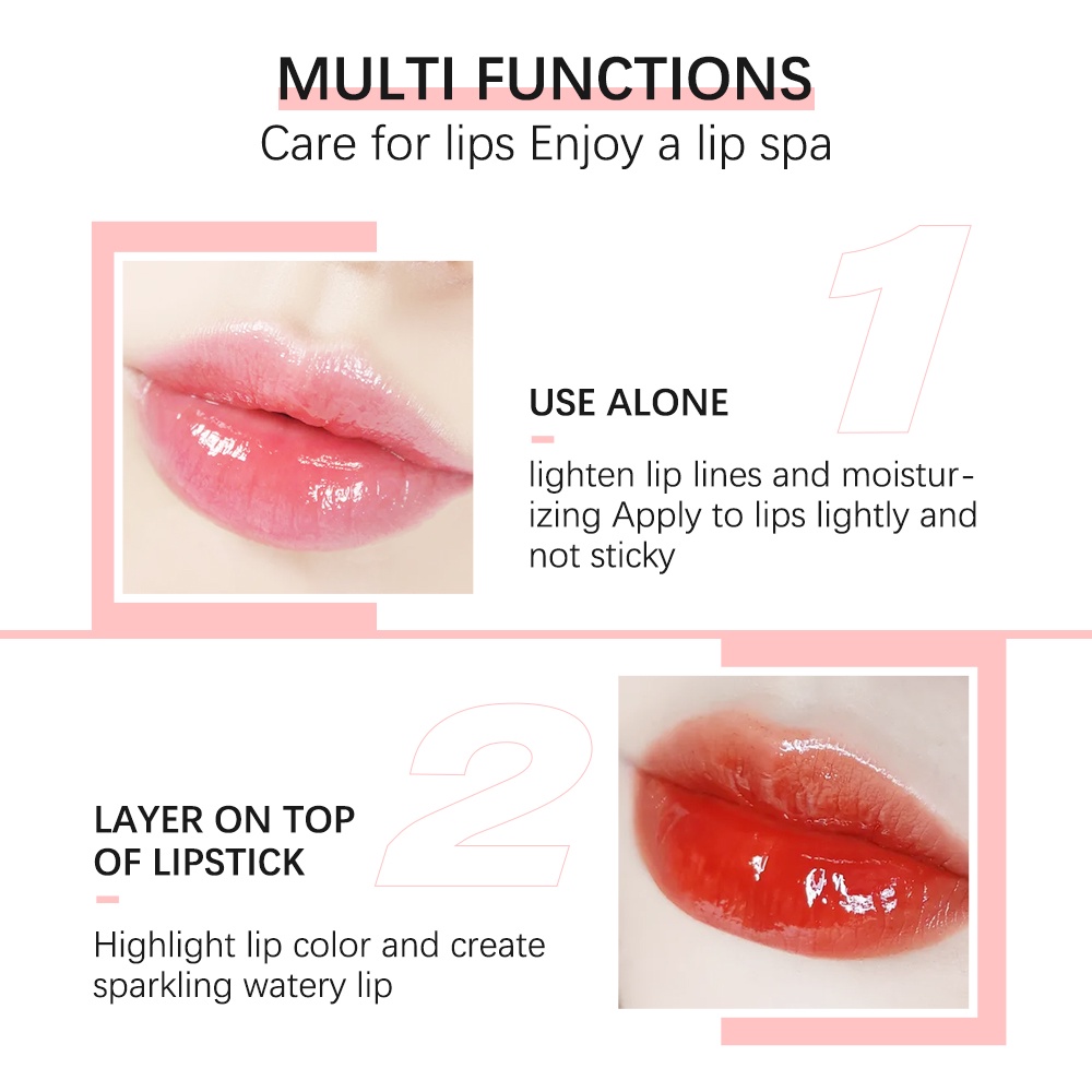 【 Baru】IBCCCNDC Lip Serum Lipstick Dior Lip Tattoo Transparant Glasting Lip Balm Moisturize Repair Nourish Reduce Wrinkles Lip Glow Oil Lip Gloss