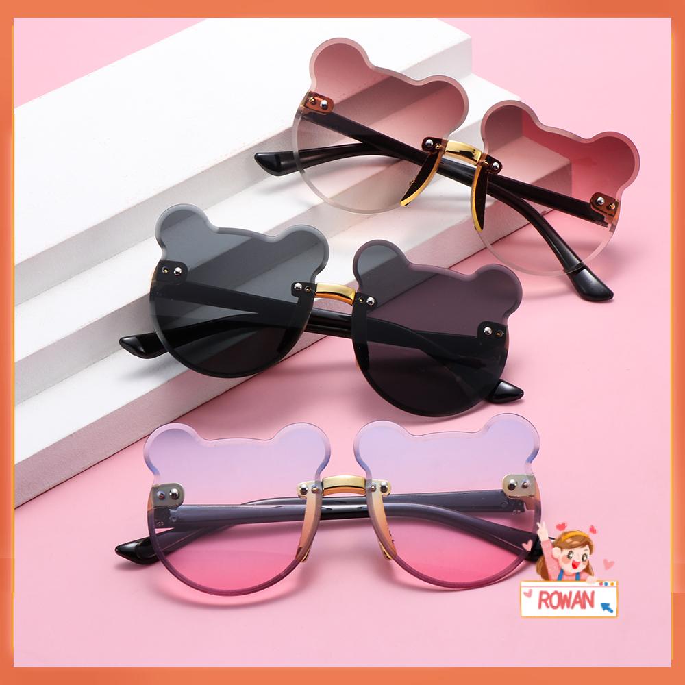 R-flower Kids Sunglasses Cute Party UV400 Anak Kacamata Matahari Tanpa Bingkai