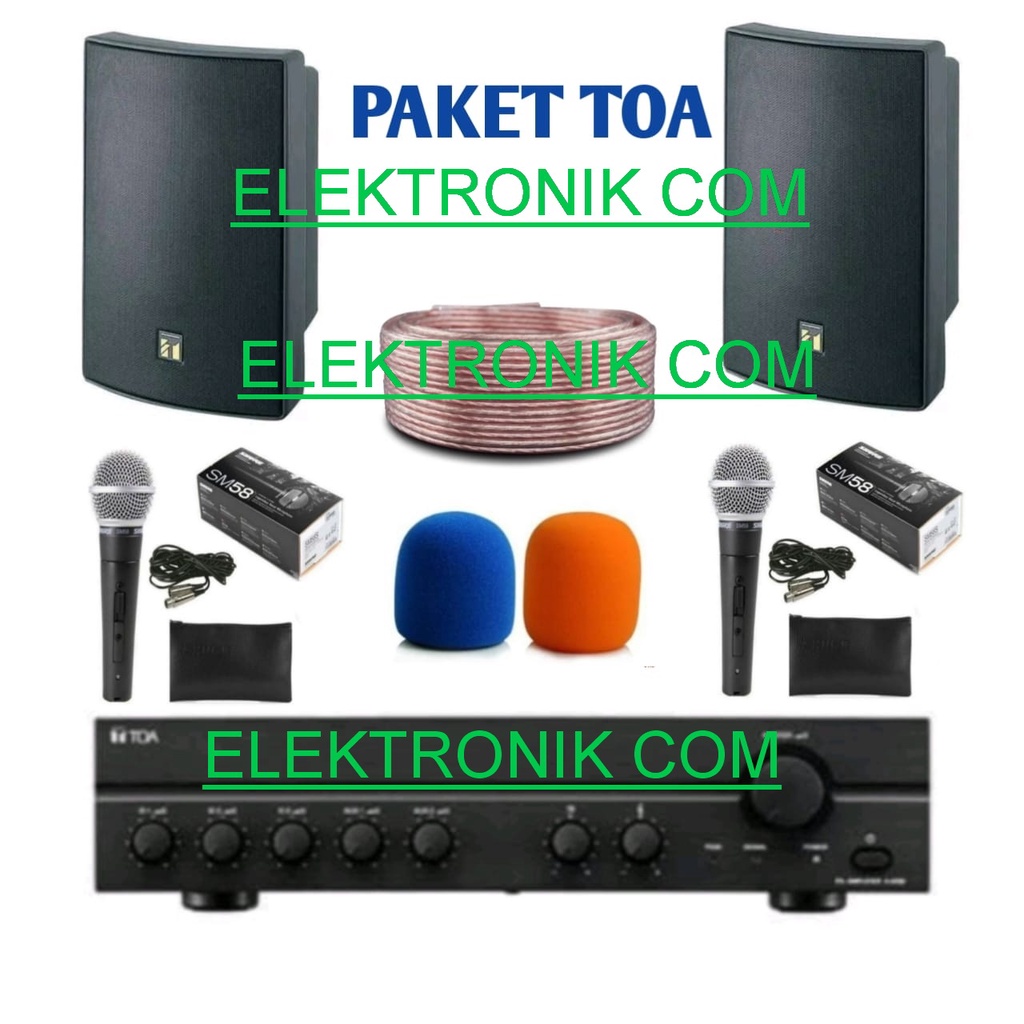 PAKET TOA MASJID SPEAKER TOA ZS 1030b 2 PCS PAKET TOA 2 SPEAKER DALAM
