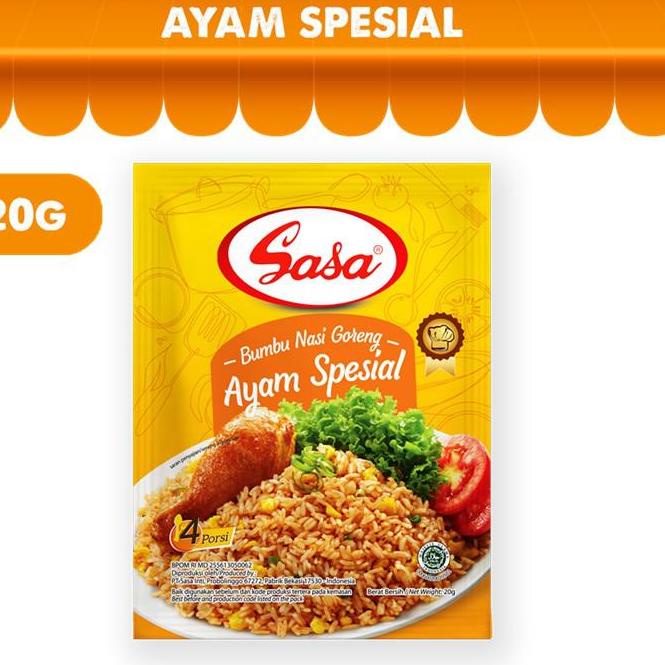 

・ Sasa Santan Cair 65 ml + Sasa Bumbu Nasi Goreng Ayam Spesial 20 gr ↺