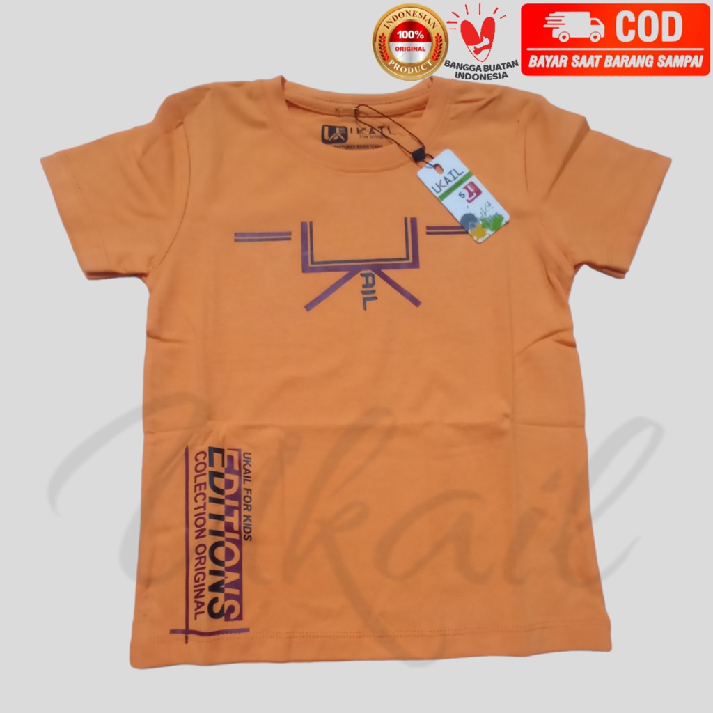 Balilah Kaos Distro Premium Ukail Editions Lengan Pendek Anak Laki-laki Bahan Katun Spandex Sablon P