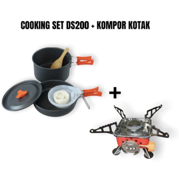 

CAMPING PAKET KOMPOR DAN wrap Limited MEMASAK Jual PORTABLE buble DS200Kotak - DS200 ALAT Dg