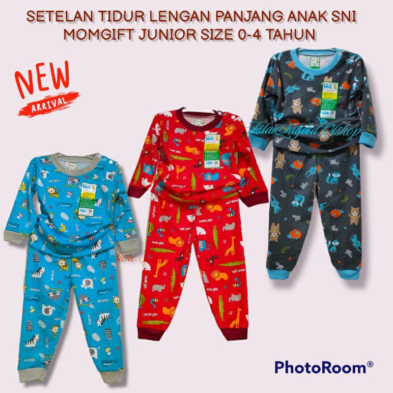 Mom's Gift Setelan Panjang Bayi - mirror velvet - setelan harian anak uniseks elephant,scape world