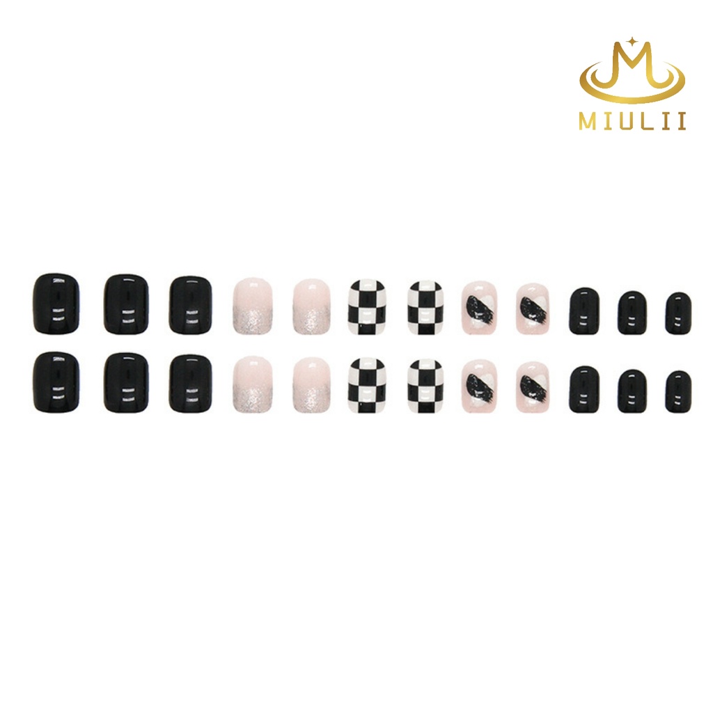 MIULII / KUKU PALSU A0654 / 24PCS / 3D / NAIL ART / CUTE / FREE LEM JELLY / KUTEK