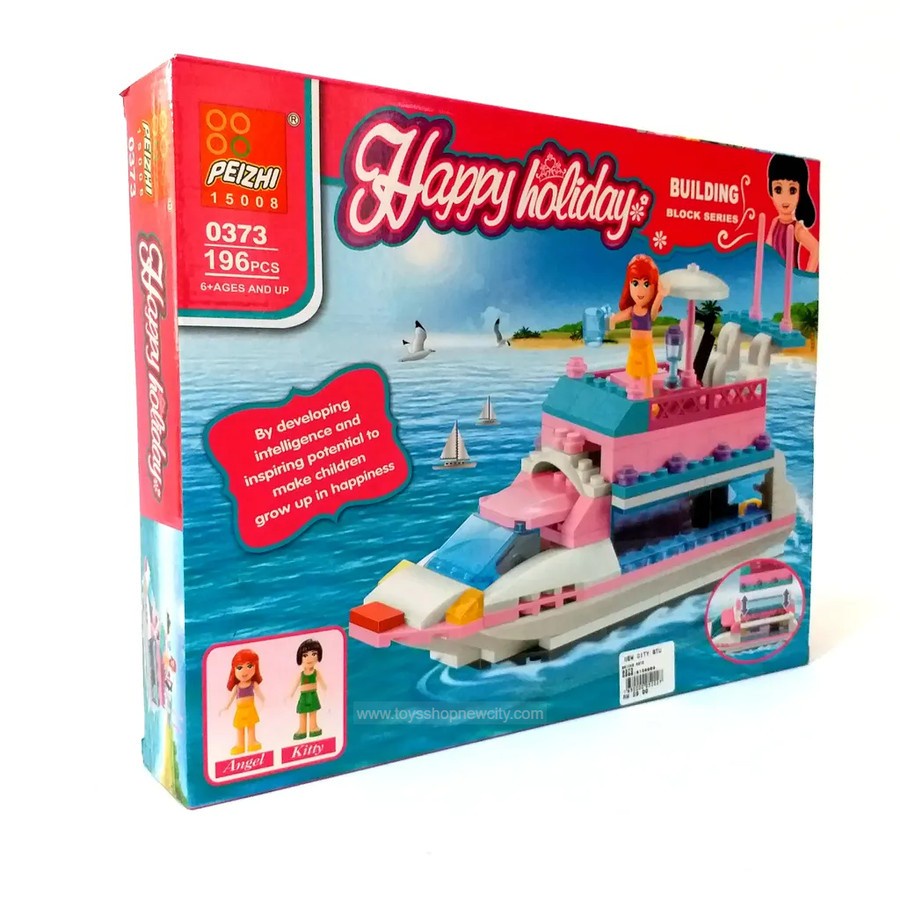 BRICKS COMPATIBLE BLOCKS HAPPY HOLIDAY KAPAL PESIAR 0373 ISI 196 PCS