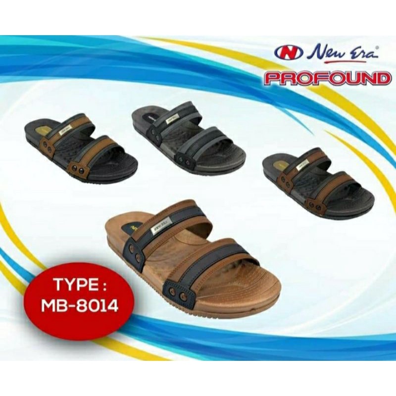 Sandal Pria New Era MB-8014 Karet Original 100% by New Era