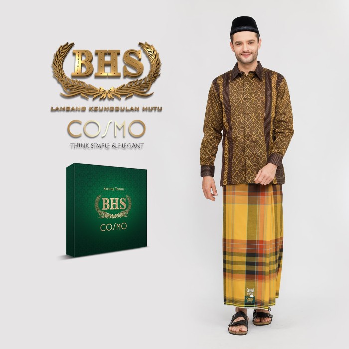 Sarung BHS Cosmo Istanbul Warna Kuning Coklat 02