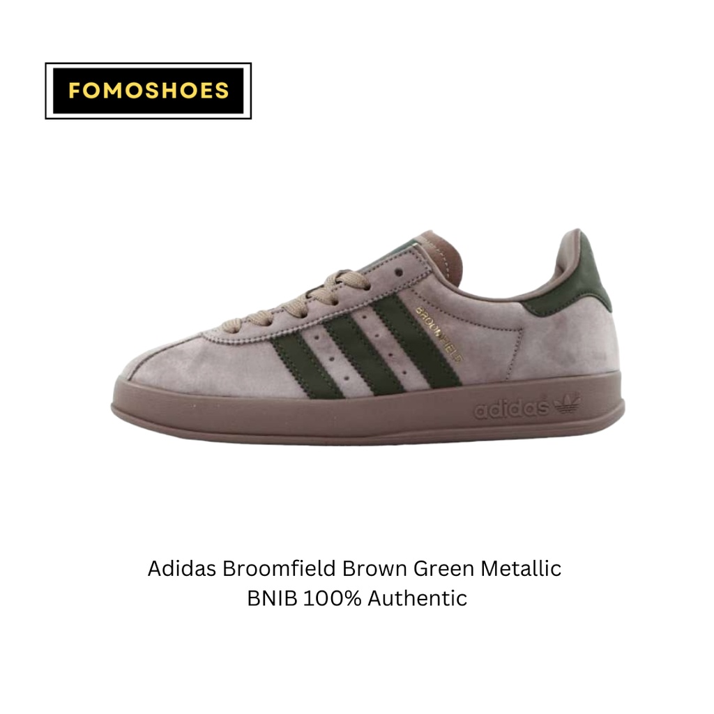 Sepatu Adidas Broomfield Brown Green Metallic BNIB Original