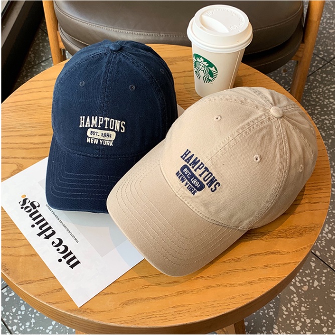NEXTSTOP-246 Unisex Topi Baseball Pria Wanita Bordir Hmaptnos Bahan Katun Lembut Musim Panas