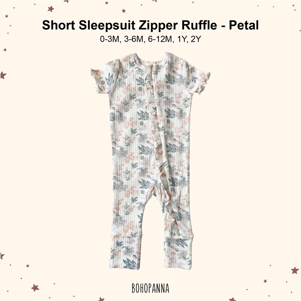 BOHOPANNA Short Sleepsuit Ruffle Jumper Bayi