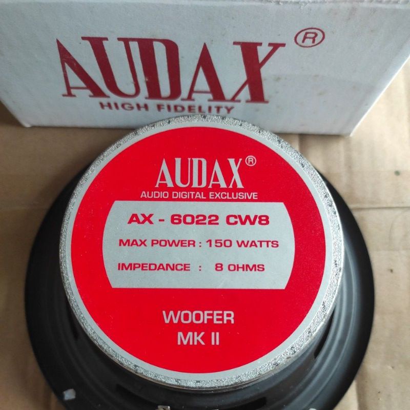 speaker 6inchi audax ax 6022 cw8 spiker 6" audax speaker woofer 6in audax 150watt 8ohm