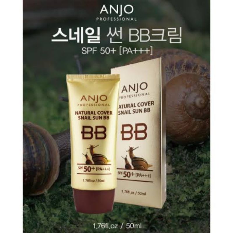 🇰🇷Anjo Snail BB Cream (BB CREAM SCAR/BOPENG) SPF 50+/PA+++++ 50ml