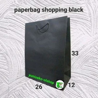 

paperbag black shopping (33×12×26)