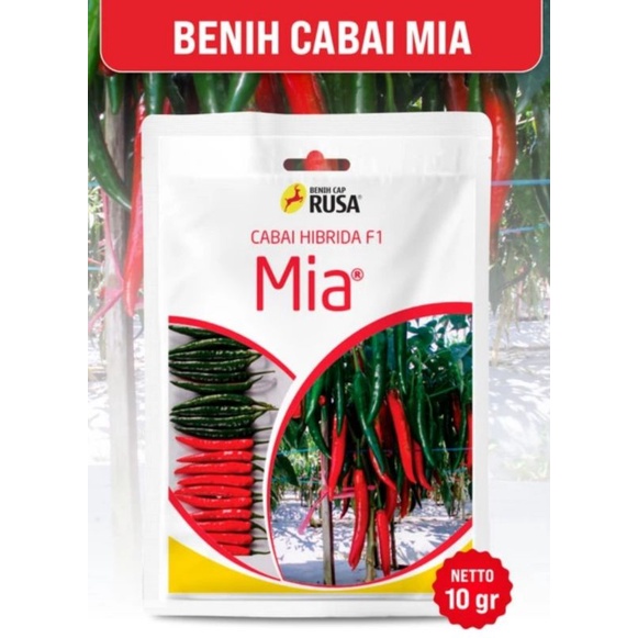 Benih Cabe Besar MIA Hibrida F1 10gr Benih Cap Rusa