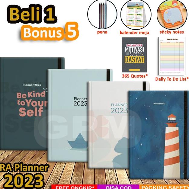 

Beli 1 Bonus 5! Buku Agenda : RA Planner 2023 untuk Muslim & Muslimah